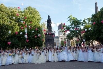 Bride parade